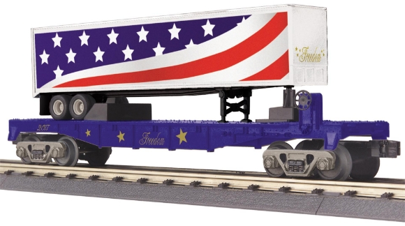 Picture of MTH RailKing Freedom Flatcar w/ Trailer