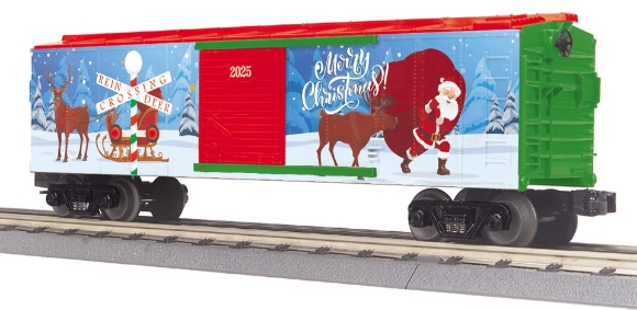 Picture of MTH RailKing Christmas Boxcar w/ Blinking LED Lights