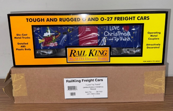 Picture of MTH RailKing "I Love Christmas" Boxcar 