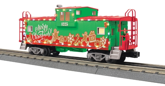 Picture of MTH RailKing Christmas Extended-Vision Caboose w/ LEDs