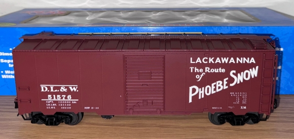 Picture of ATLAS Lackawanna 'Phoebe Snow' 1937 40' AAR Boxcar #51576