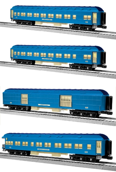 Picture of Lionel Lines Blue "Prewar Inspired" Passenger Car 4-pk