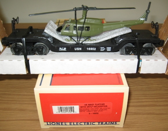 Picture of U.S. Navy Depressed Flat w/Ertl Helicopter **