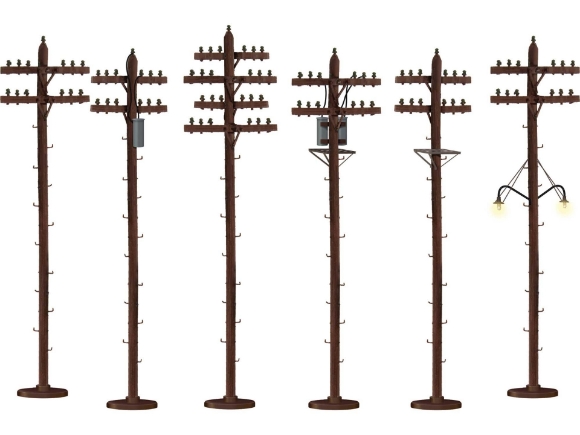 Picture of S-Scale Telephone Poles