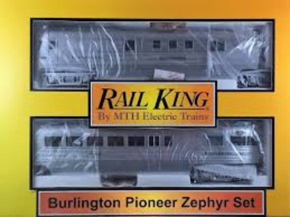 Picture of MTH RailKing Burlington 'Zephyr' Diesel Passenger Set w/ horn