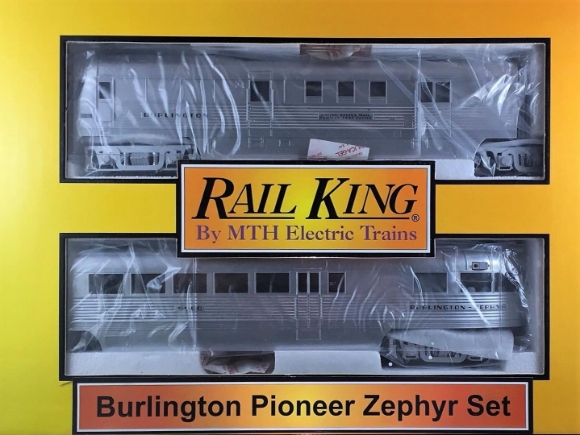 Picture of MTH RailKing Burlington 'Zephyr' Diesel Passenger Set w/ horn