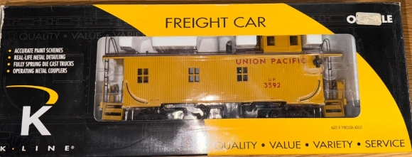 Picture of Union Pacific Off-Center Cupola Wood Smoking Caboose #3592 (brown roof)