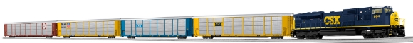 Picture of Lionel 'LEGACY' CSX SD-80 "Motor City Express" Auto Carrier Set