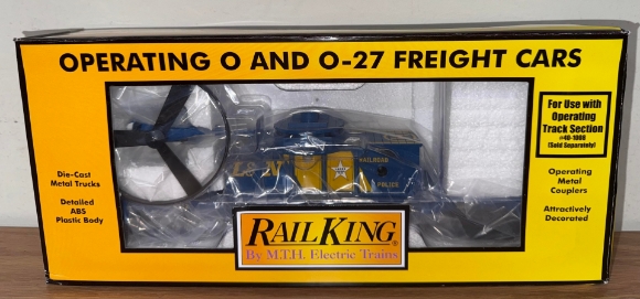 Picture of MTH RailKing Louisville & Nashville 'Railroad Police' Operating Helicopter Car