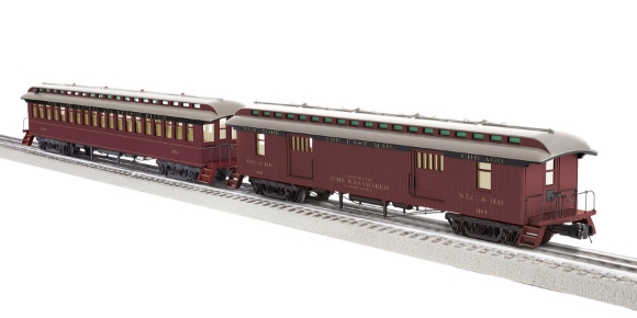 Picture of Lionel New York Central Wood Coach/Baggage Passenger Car 2-pk