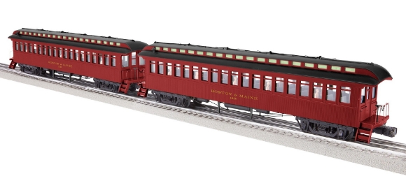 Picture of Lionel Boston & Maine Wood Coach Passenger Car 2-pk