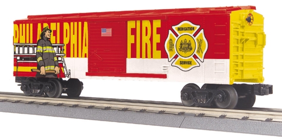 Picture of MTH RailKing Philadelphia Fire Dept. Boxcar