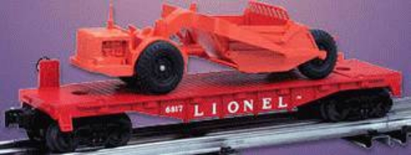 Picture of Postwar Celebration #6817 Flatcar w/Scraper Car (LN)