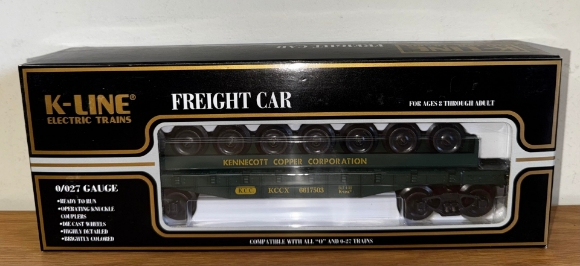 Picture of K-Line Kennecott Copper Flat Car w/ Wheel Load