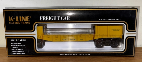 Picture of K-Line Kennecott Copper Flat Car w/ Rail Load