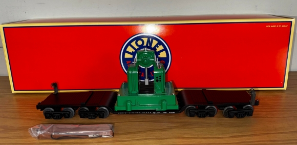 Picture of Lionel 16-Wheel Depressed Flatcar w/ Backshop Load 