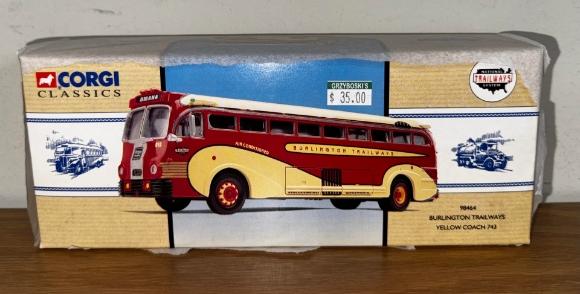 Picture of CORGI Burlington Trailways Die-Cast Bus (sealed)