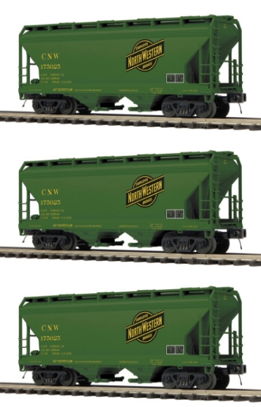 Picture of ATLAS Chicago & Northwestern 2-Bay Centerflow Hopper (3-pk)