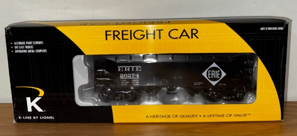 Picture of K-Line Erie Operating Hopper Car w/ Coal Load