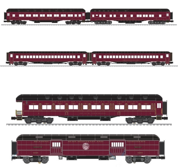 Picture of Lionel Reading & Northern 18" Passenger Car 6-Car Set
