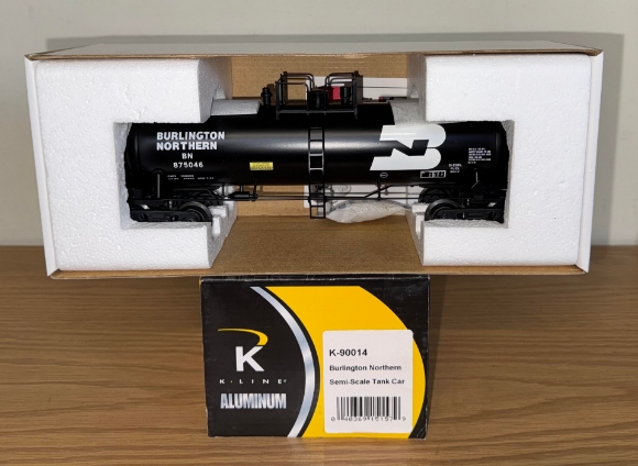 Picture of K-Line Burlington Northern Aluminum Tank Car