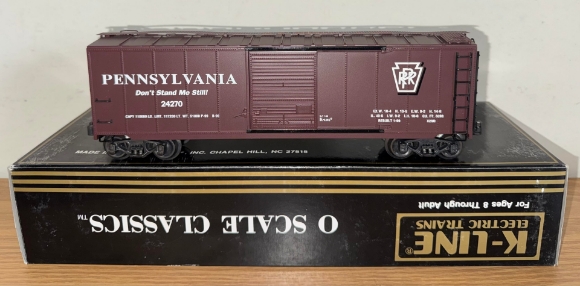 Picture of K-Line Pennsylvania Scale-Sized Boxcar (like-new)
