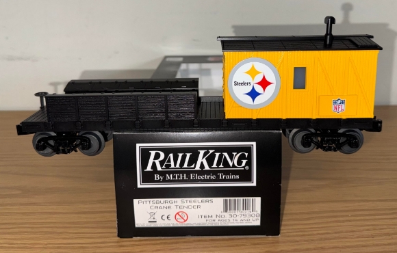 Picture of MTH RailKing NFL Pittsburgh Steelers Crane Tender