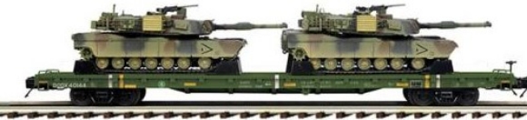 Picture of U.S. Army Flatcar w/(2) M1a Abrams Tanks