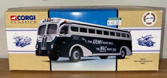 Picture of CORGI Greyhound Army WAC (Women's Army Corp.) Die-Cast Bus
