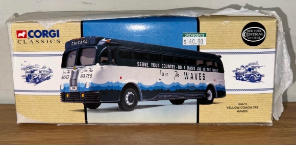Picture of CORGI New York Central "Join the Waves" NAVY Die-Cast Bus
