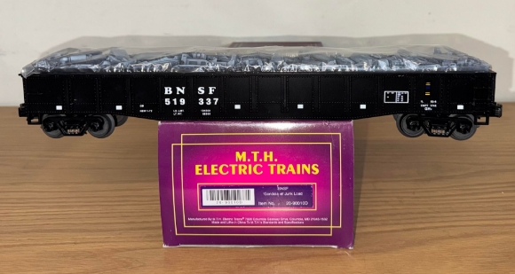 Picture of MTH Premier BNSF Die-Cast Gondola w/ Junk Load