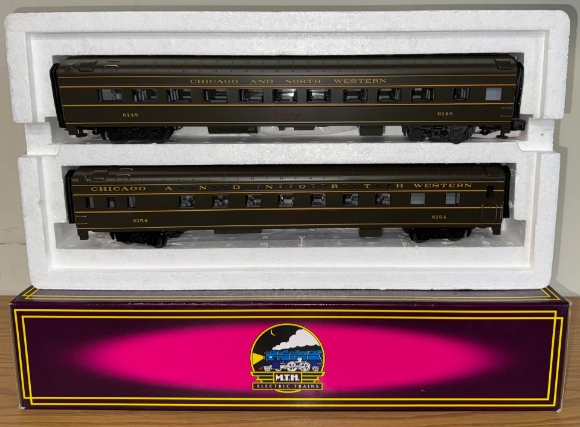Picture of MTH Premier Chicago & Northwestern 70' Passenger Car 2-pk (LN)