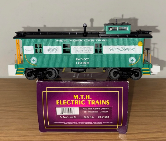 Picture of MTH Premier New York Central 35' Woodsided Caboose