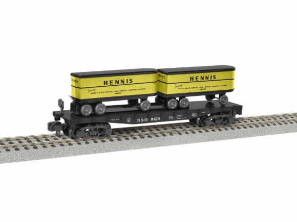 Picture of AF Baltimore & Ohio TOFC Flatcar w/ (2) Hennis Trailers