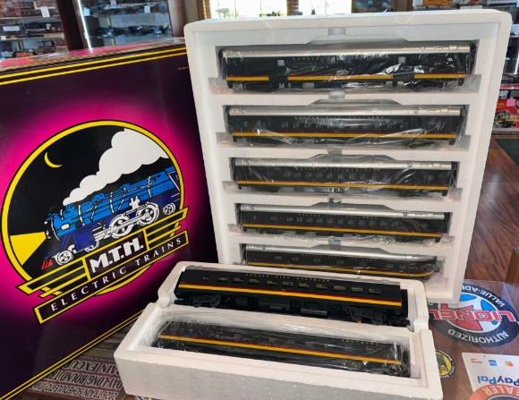 Picture of MTH Premier Kansas City Southern 70' ABS 7-Car Passenger Set (20-6535/20-6635)