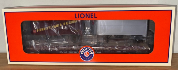 Picture of Lionel Pennsylvania TOFC 50' Flatcar w/ (2) Piggyback Trailers