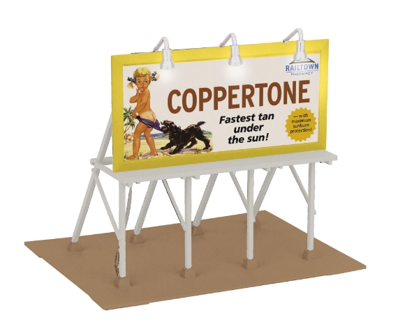 Picture of MTH RailKing Coppertone Sunscreen Lighted Billboard 