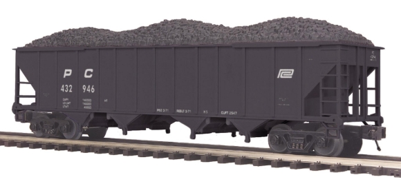 Picture of MTH Premier Penn Central 4-Bay Hopper w/ Coal Load