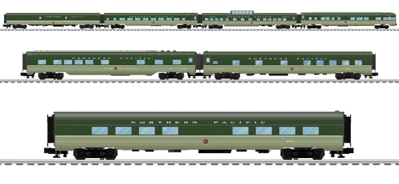 Picture of Lionel Northern Pacific "North Coast Limited" 21' Passenger 7-Car Set (2627050/60/70)