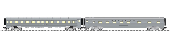 Picture of Lionel Santa Fe Sleeper/Diner 21" Passenger 2-pack B