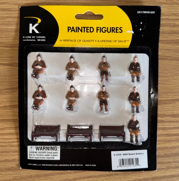 Picture of K-Line by Lionel World War II Seated Soldiers w/ Benches