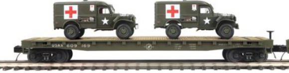 Picture of Flat Car w/Dodge WC54 Ambulances