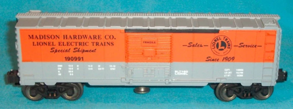 Picture of Lionel Madison Hardware Operating Boxcar