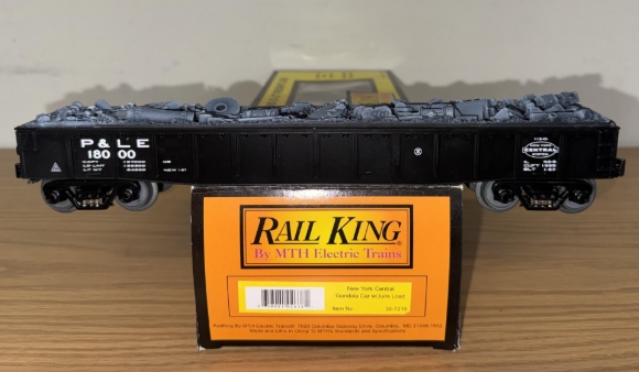 Picture of MTH RailKing New York Central Gondola w/ Junk Load