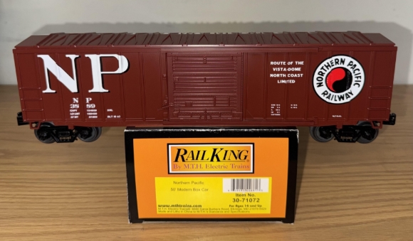 Picture of MTH RailKing Northern Pacific 50' Modern Boxcar