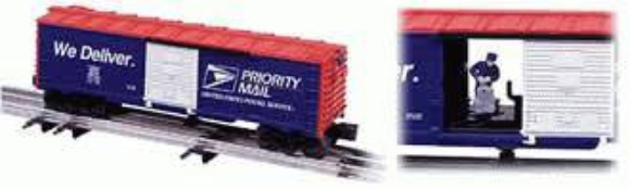 Picture of US Priority Mail Operating Boxcar