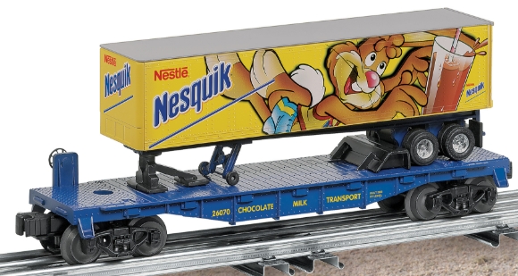 Picture of Lionel Nestle Nesquilk Flatcar w/Trailer