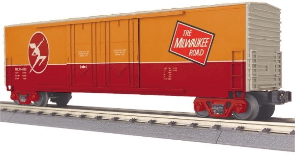 Picture of MTH RailKing Milwaukee Road 50' Double Door Boxcar