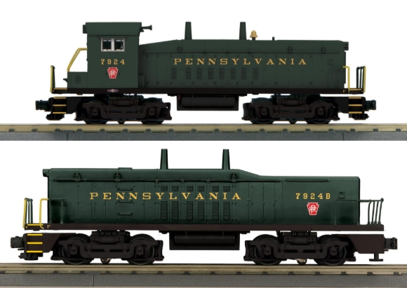 Picture of MTH RailKing Pennsylvania SW1200 Switcher Diesel w/ Calf Unit (30-21018-1/3)