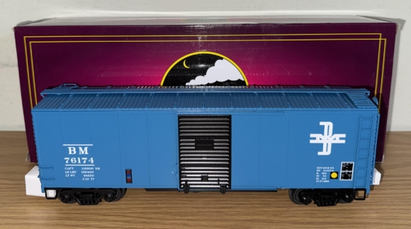 Picture of MTH Premier Boston & Maine 40' AAR Boxcar #76174